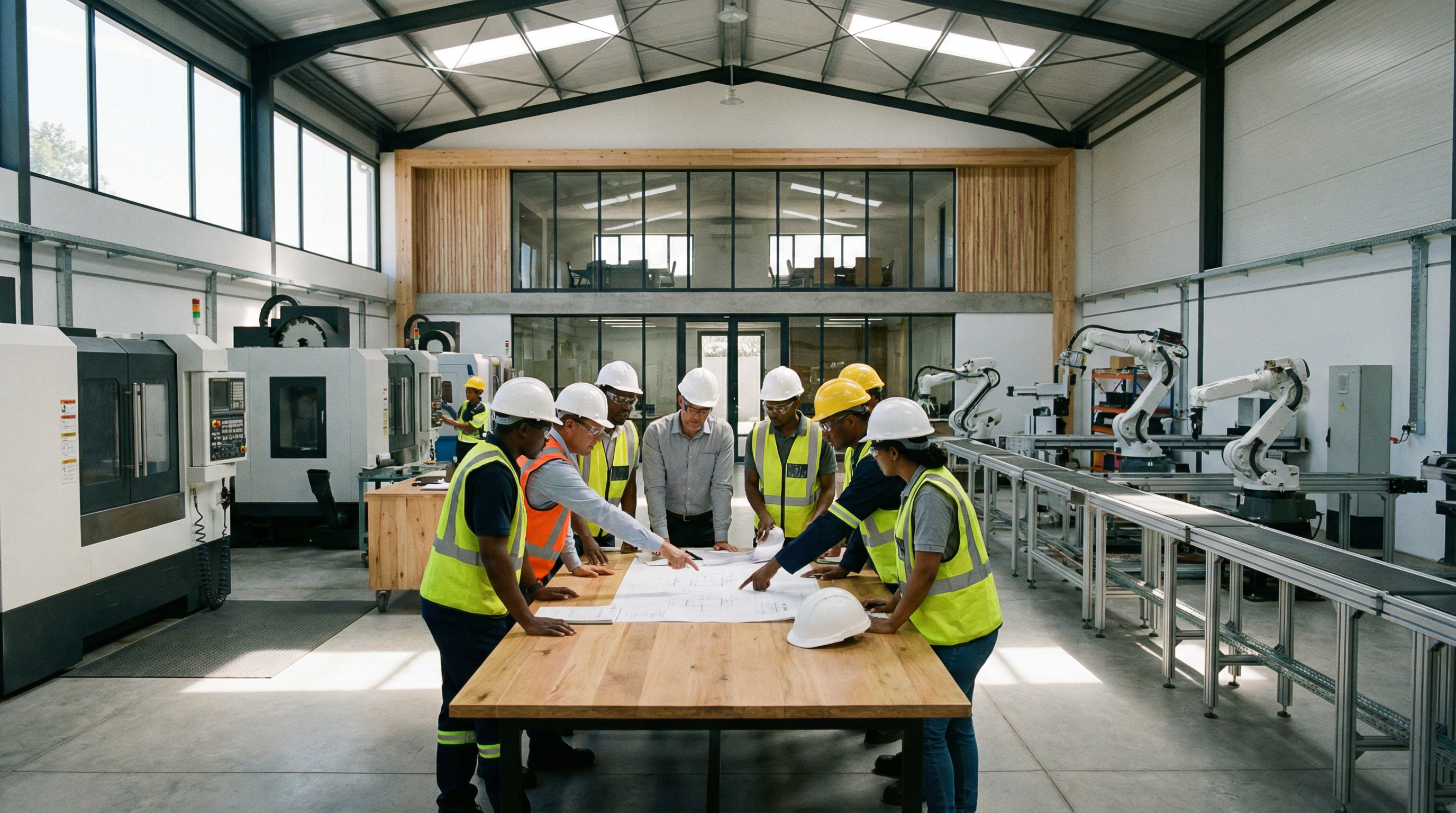 Modern manufacturing facility